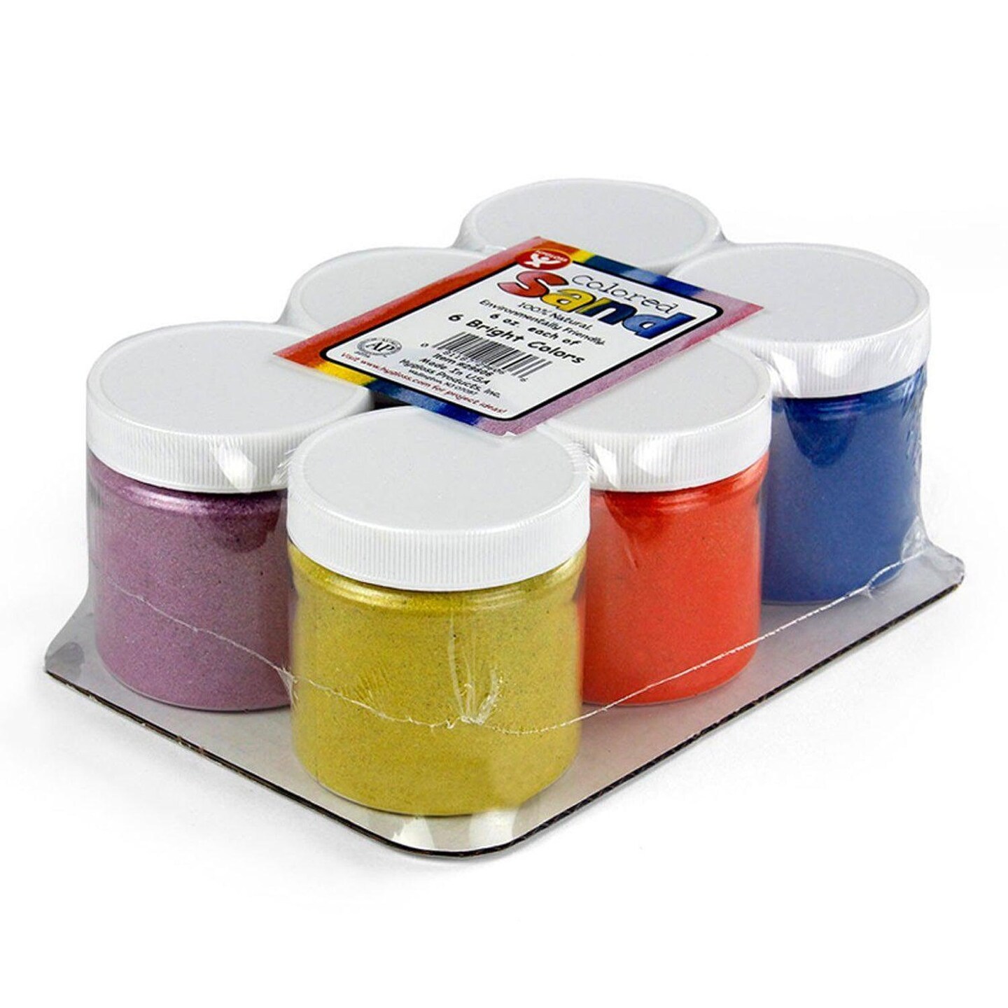 Colored Sand, 6 oz. Jars, 6 Colors