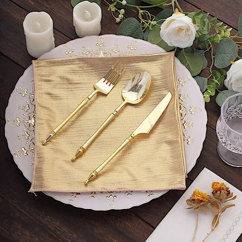 BLUSH 5 Polyester 20&#x22; x 20&#x22; Dinner Table NAPKINS Sequin Dots