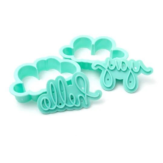 Cookie Cutters Sweet Sugerbelle Stamp and Cutter Set Words 4 Pieces