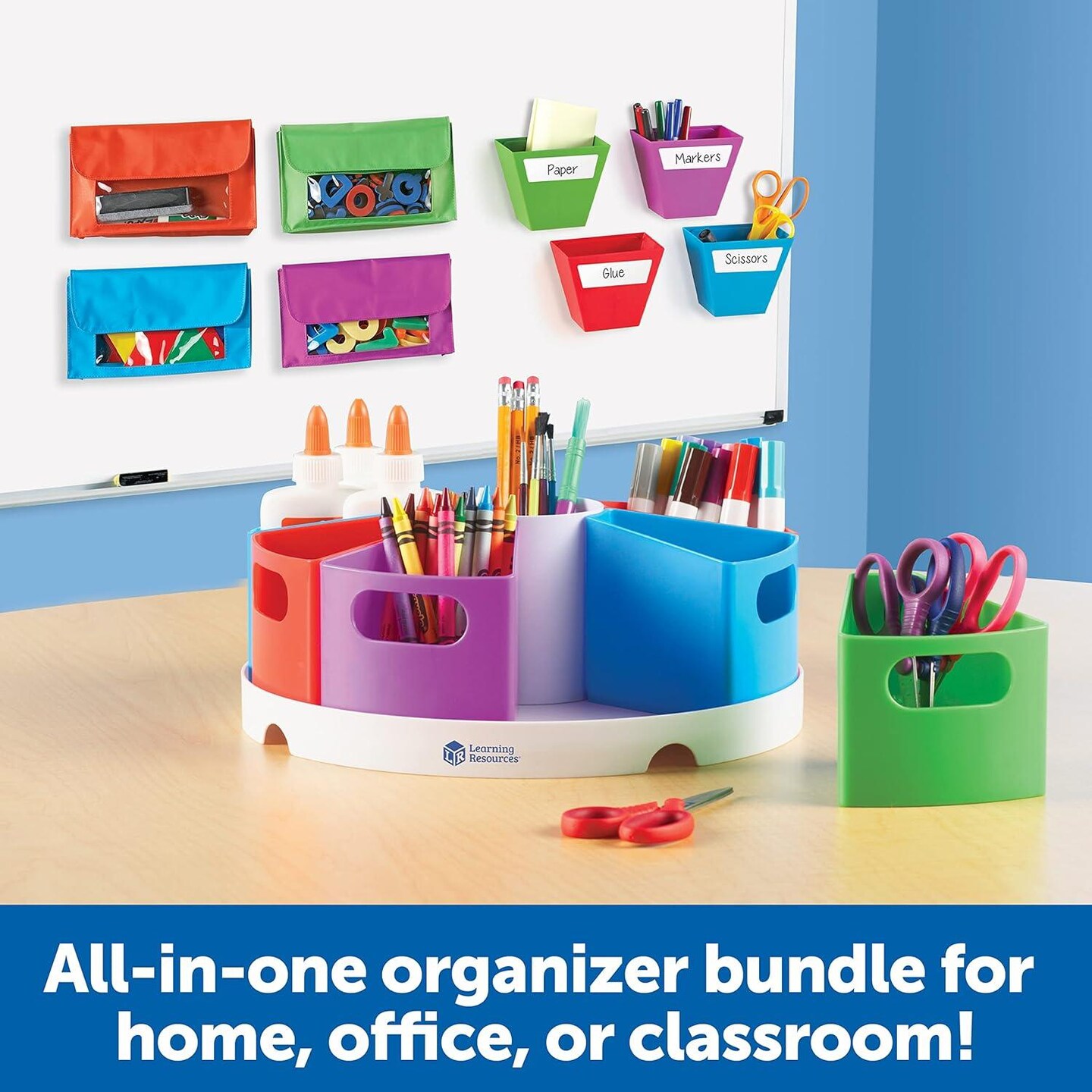 Storage Bundle, Home School Set, Classroom Accessories, Ages 3+