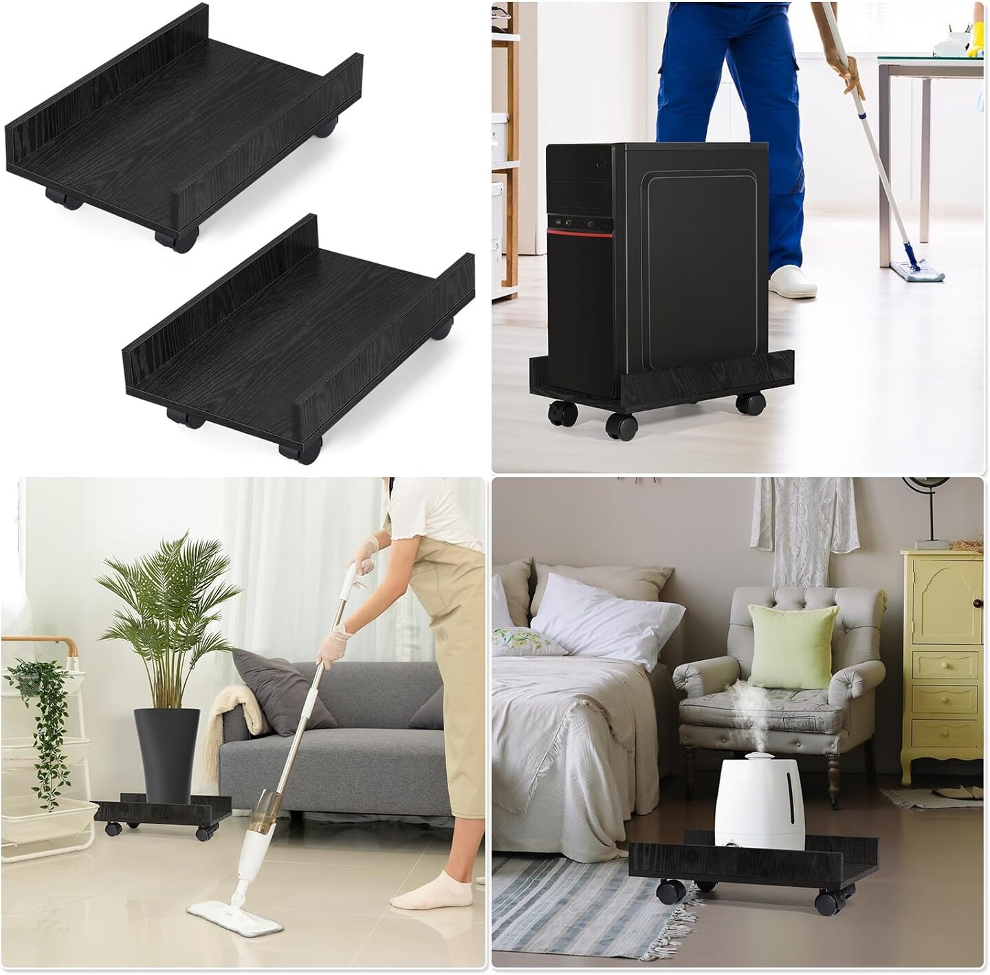 2pcs Computer Tower Stand