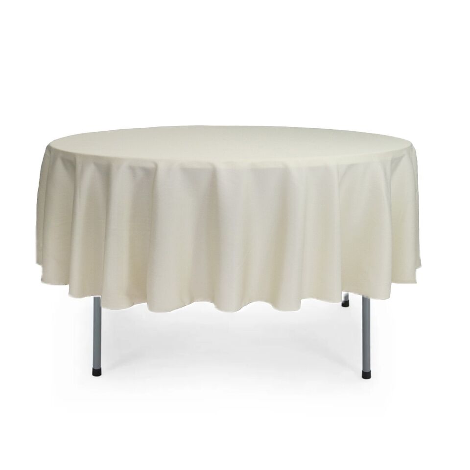 90 Inch Round Polyester Tablecloths