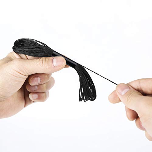 32 Skeins Black to White Gradient Grey Brown Embroidery Floss, Cross Stitch Threads Friendship Bracelets Floss with 12 Floss Bobbins, 2 Embroidery Needles and Needle Threader