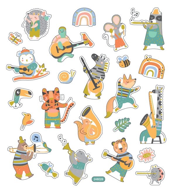 Sticker King Stickers-Music 101