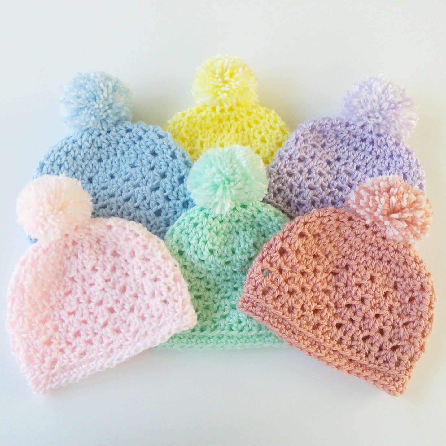 Handmade Baby Shower Gift 6 Colors Crochet Baby Hat for Boys and Girls MakerPlace by Michaels