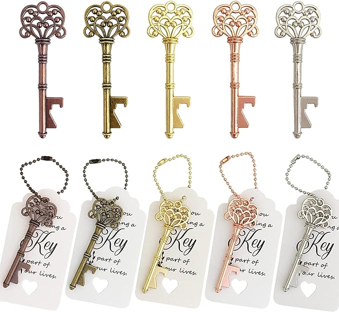 100-Pieces Vintage Skeleton Key Bottle Openers