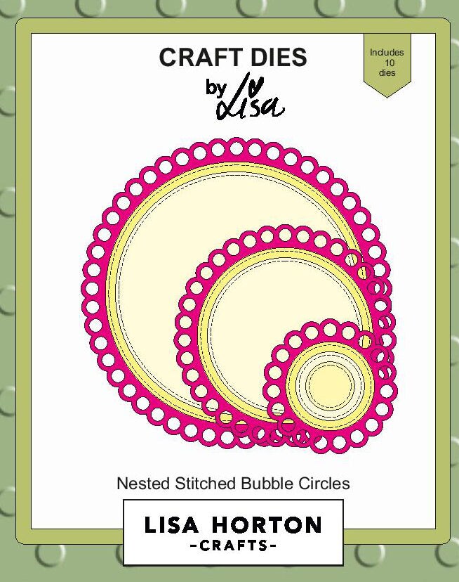 Lisa Horton --That Craft Place Lisa Horton Crafts Nested Stitched Bubble Circles Die Set
