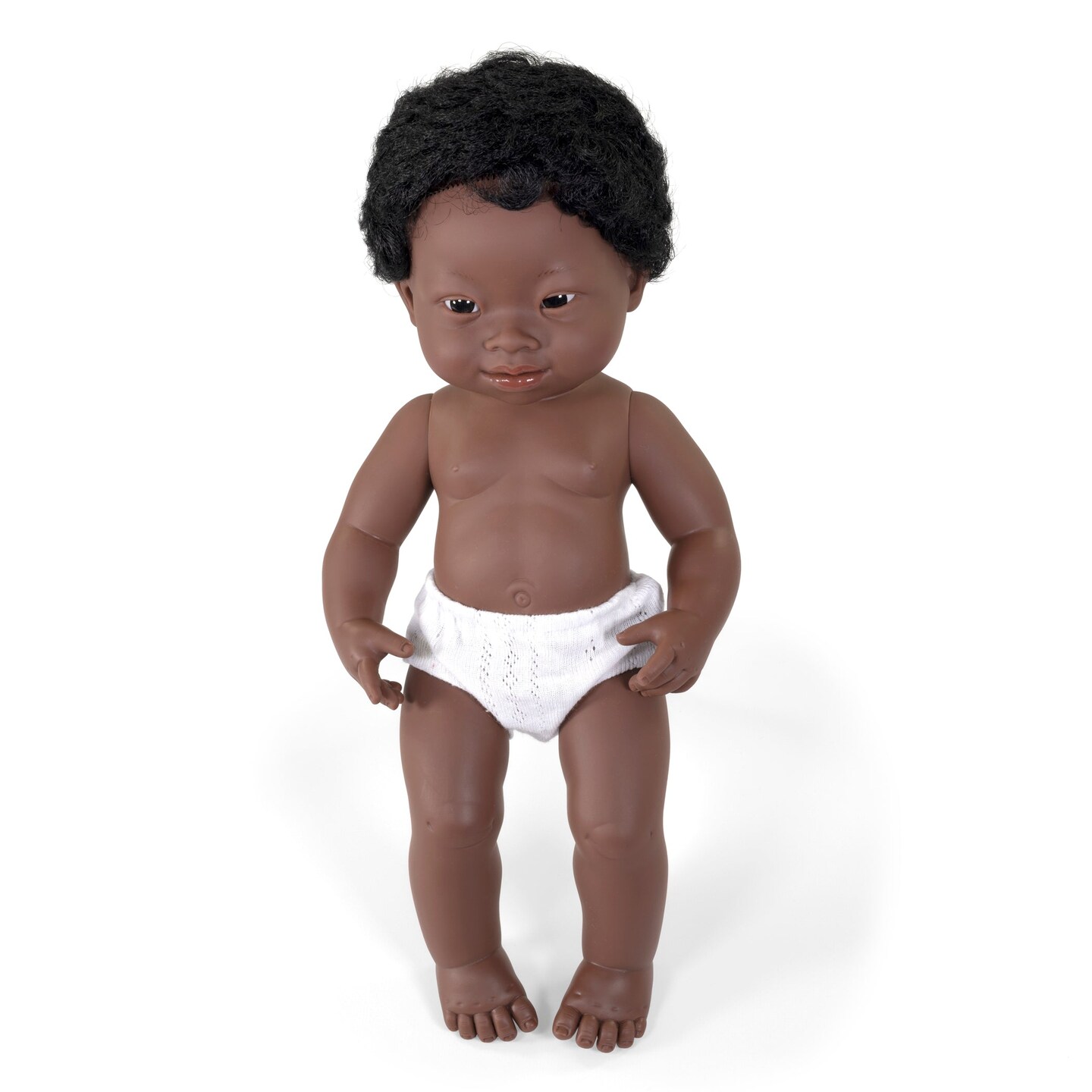 Anatomically Correct 15&#x22; Baby Doll, Down Syndrome African-American Boy