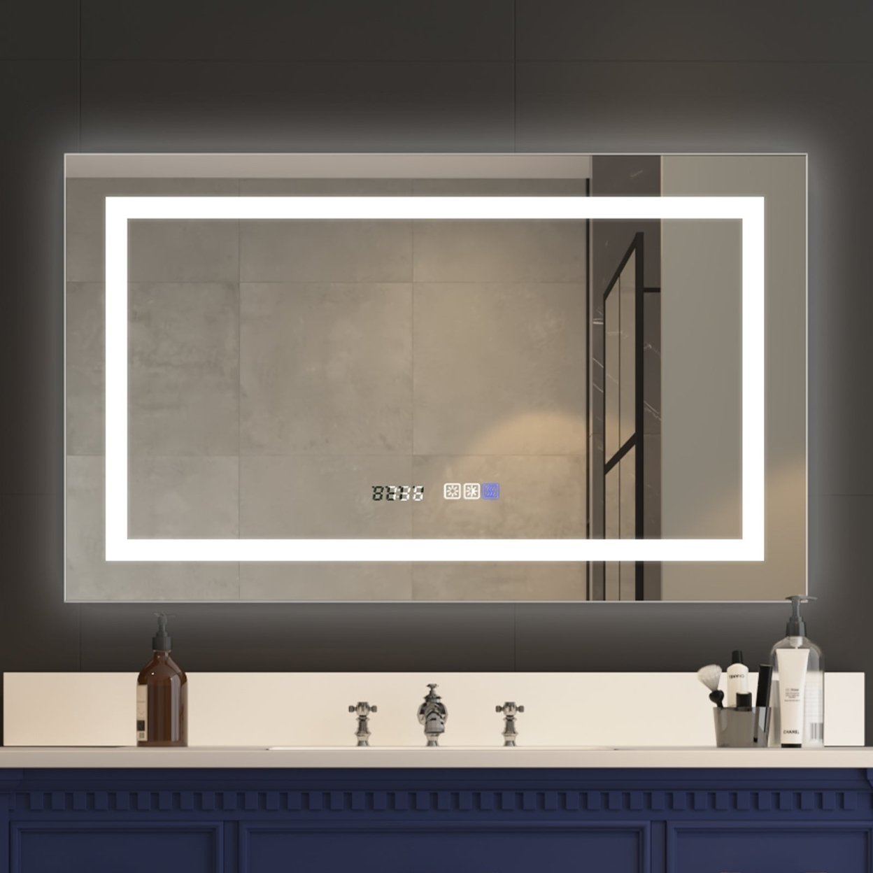 Allsumhome Ascend-M1 40&#x22; W x 24&#x22; H LED Bathroom Mirror with Led Light