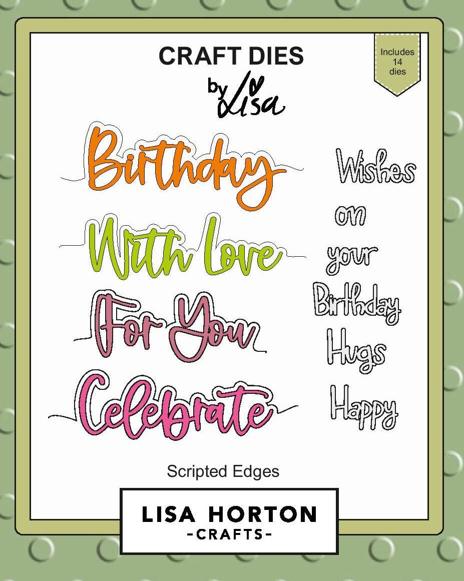 Lisa Horton --That Craft Place Lisa Horton Crafts Die Set - Scripted Edges