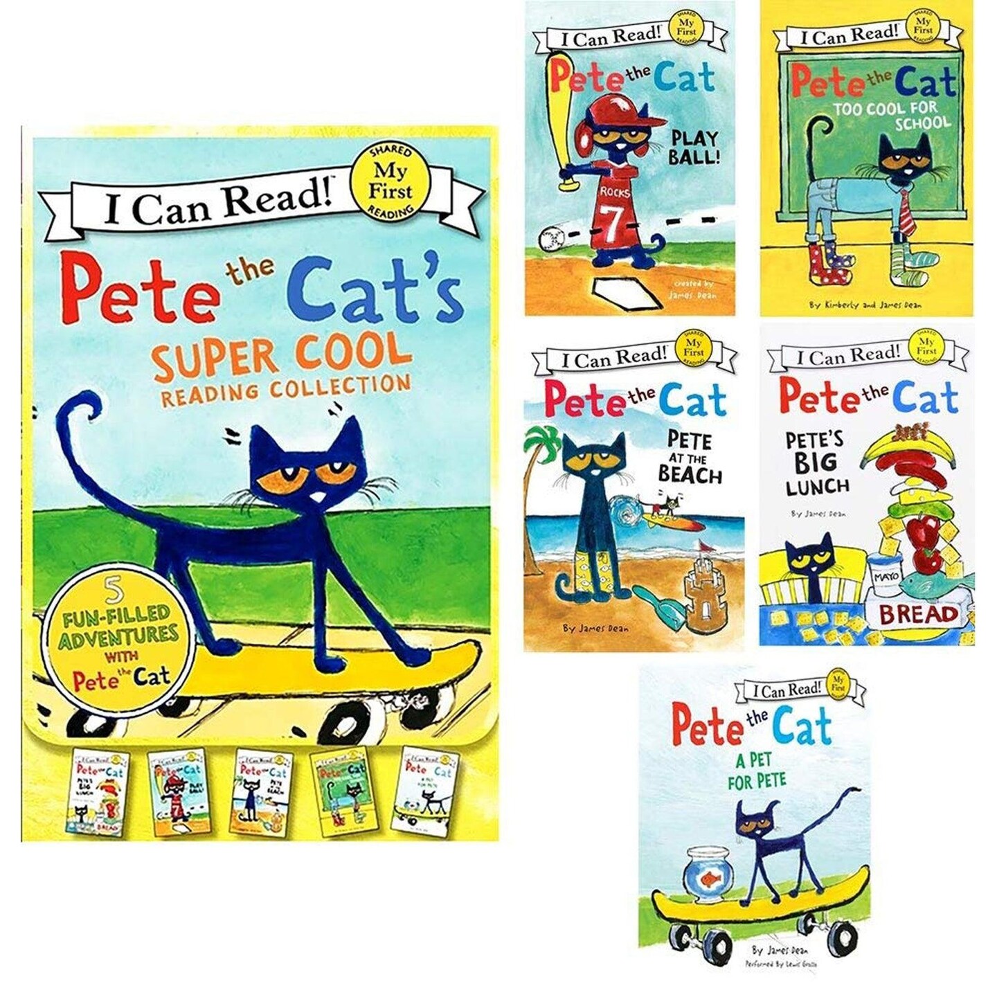 Pete the Cat&#x27;s Super Cool Reading Collection, Set of 5