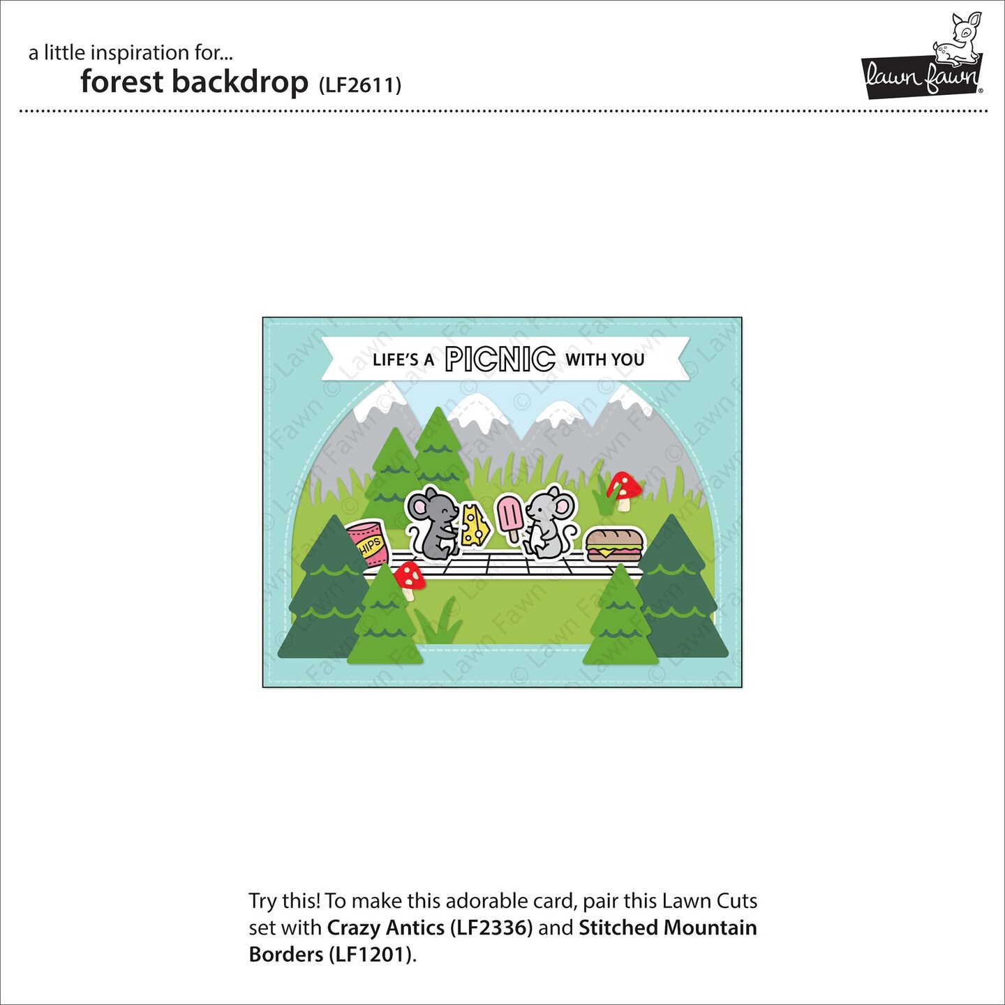 Lawn Cuts Custom Craft DieForest Backdrop Michaels