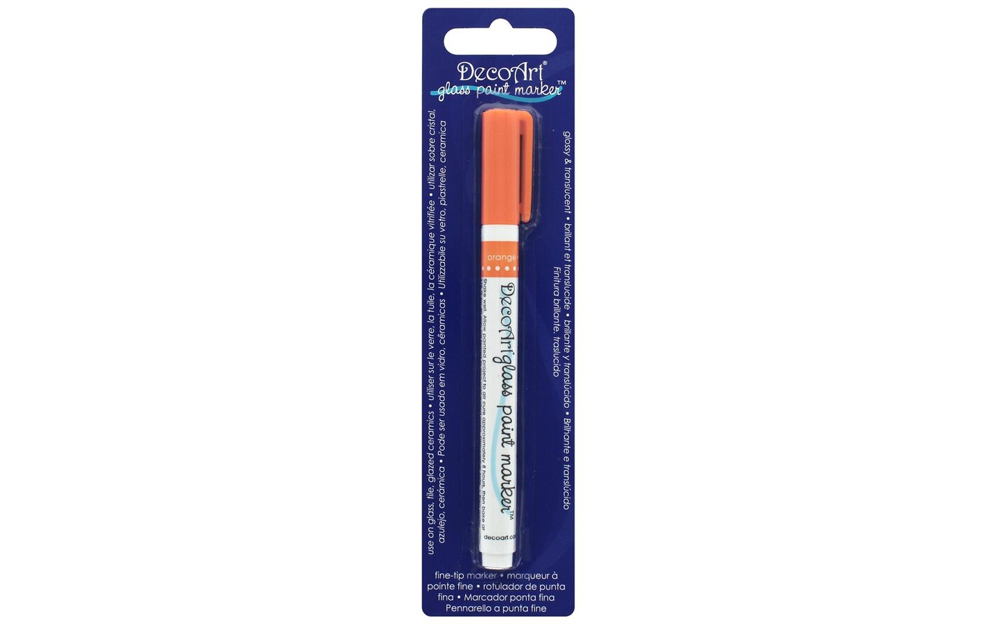 Decoart Glass Paint Marker Orange 