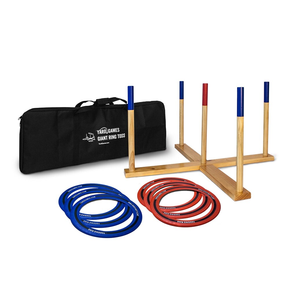 Giant Ring Toss Outdoor Yard Game Complete Set Fun for All Ages