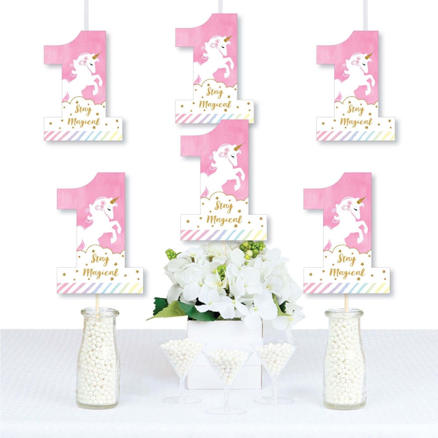 Magical Unicorn Cake Topper - Pink