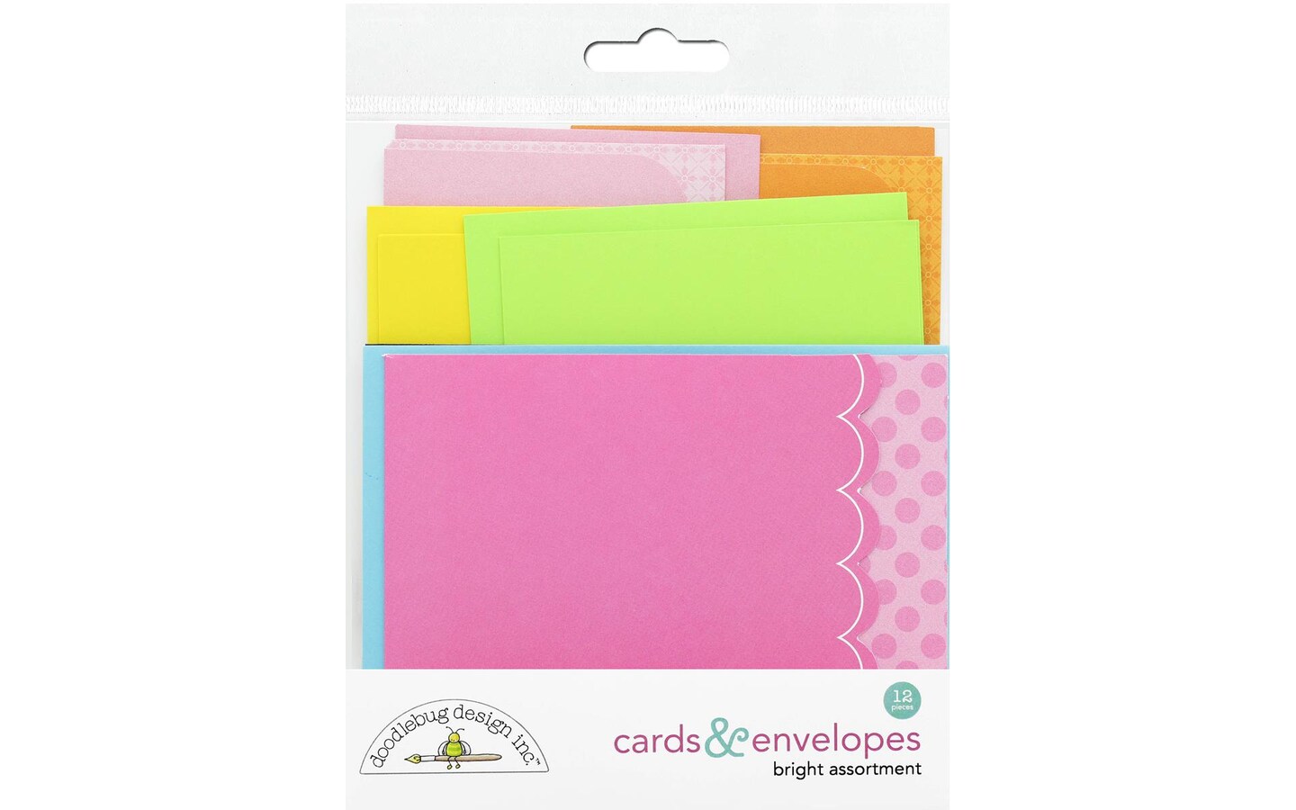 Doodlebug Cute &#x26; Crafty Cards &#x26; Envelopes Bright