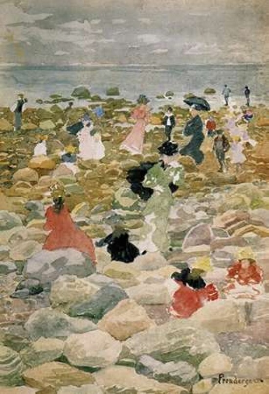 Low Tide Nantasket Poster Print by Maurice Brazil Prendergast - Item # VARPDX373896