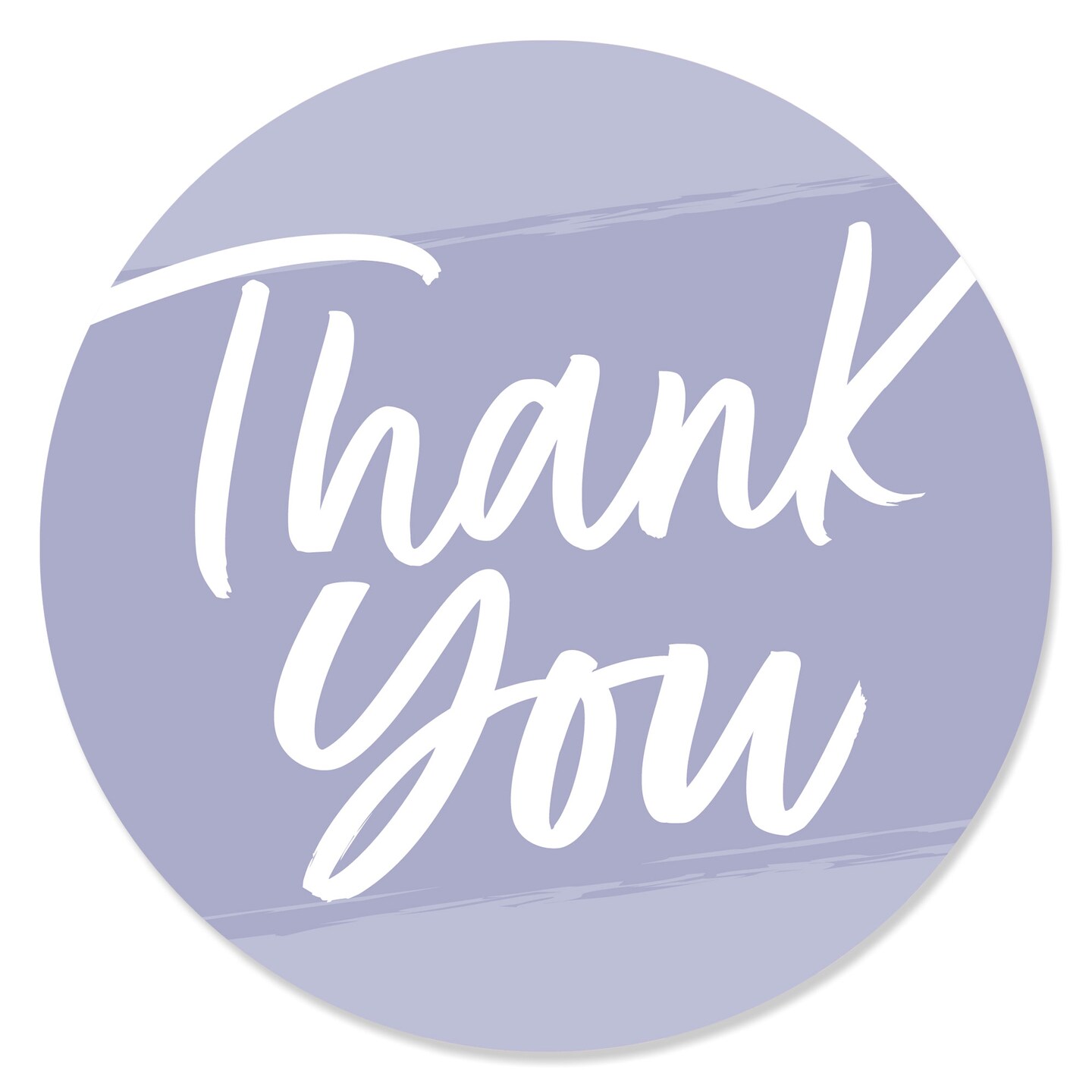 Big Dot of Happiness Purple Elegantly Simple - Guest Party Favors Circle Sticker Labels - 24 Count