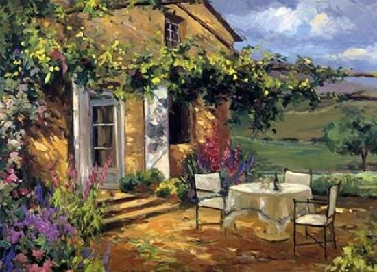 Sunlit Terrace Poster Print by Allayn Stevens - Item # VARPDXSTE16
