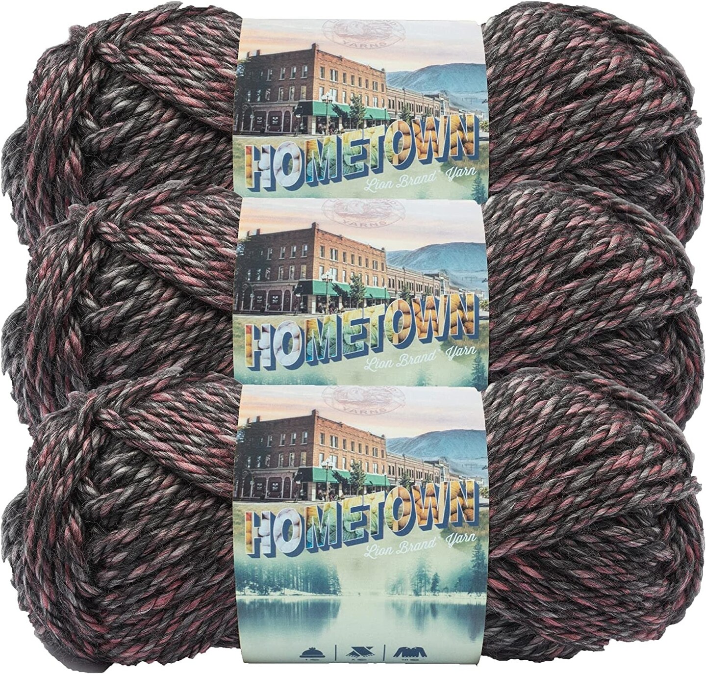 (Pack of 3) Lion Brand Hometown Yarn-Salem Creek