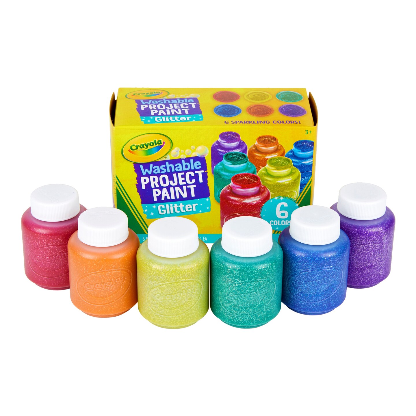 Crayola Washable Kids' Paint, Includes Glitter Paint