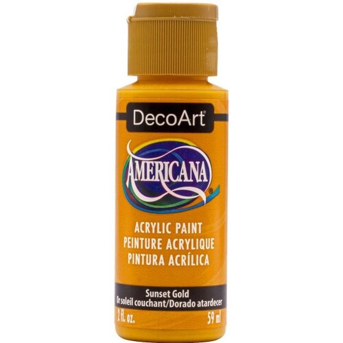 Decoart Americana Acrylic Paint 2oz-Sunset Gold