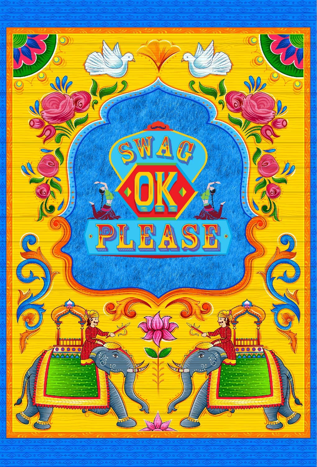 Dress My Craft Transfer Me Sheet A4-Swag Please