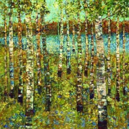 Purple Birch Poster Print by Carmen Dolce