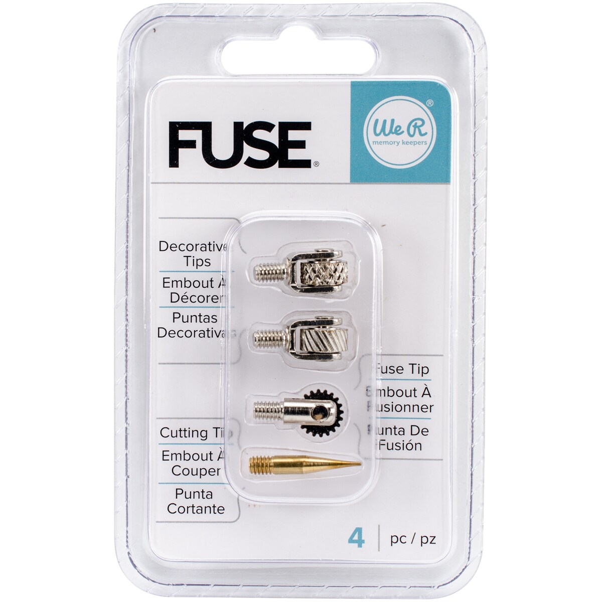 We R Fuse Tool Tips 4/Pkg-Decorative, Cutting &#x26; Fusing