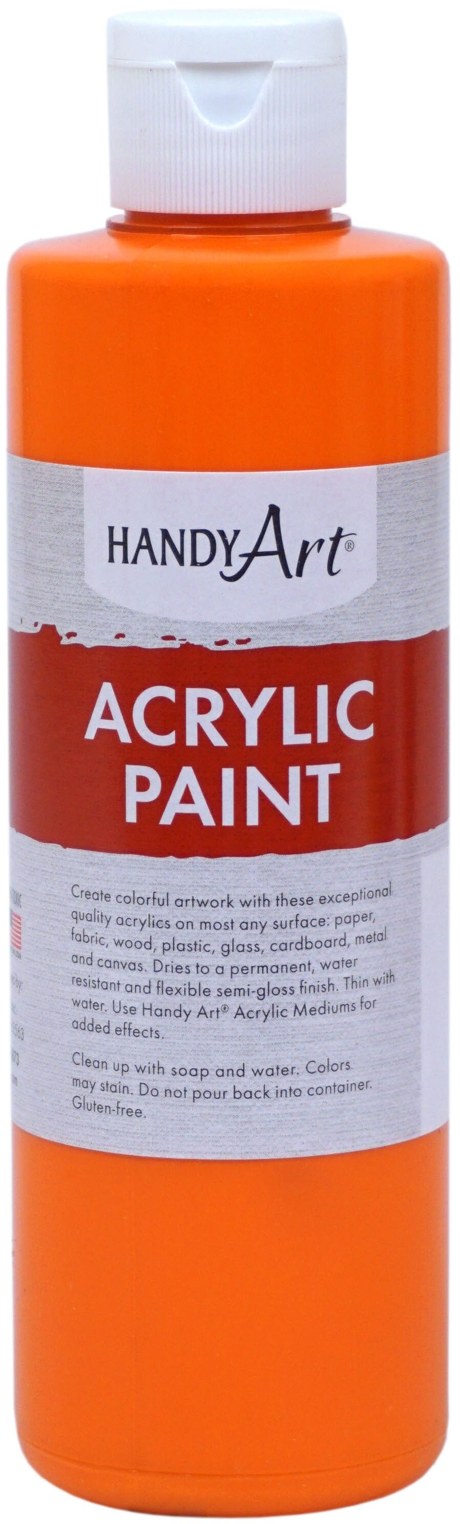 Handy Art Acrylic Paint 8OzChrome Orange Michaels