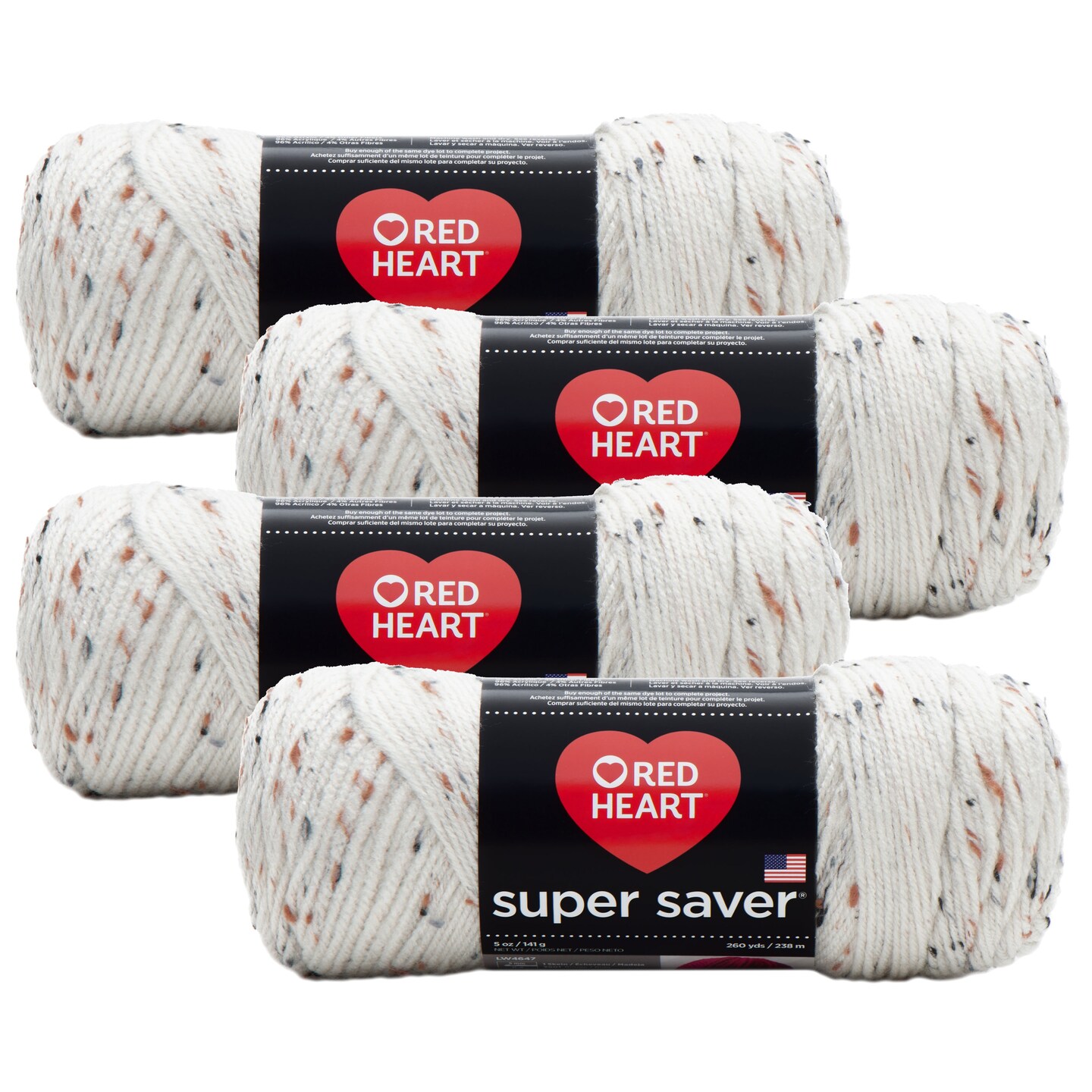 Pack Of 4 Red Heart Super Saver Yarn Aran Fleck Michaels pack-of-4-red-heart-super-saver-yarn-aran-fleck-michaels