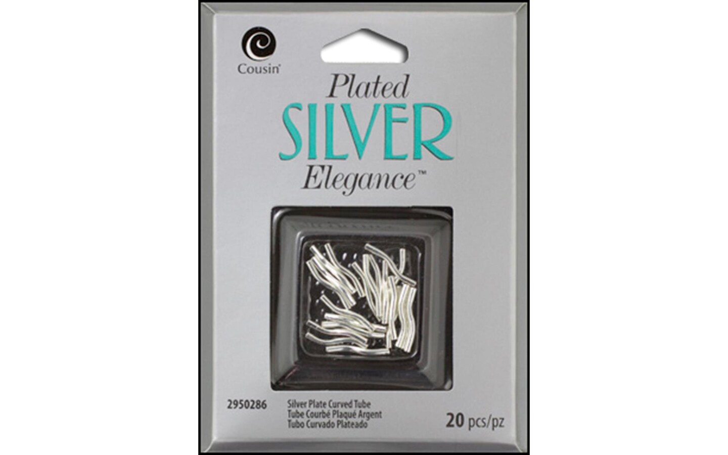 Cousin Silver Plate Elegance Curved Tube 16pc