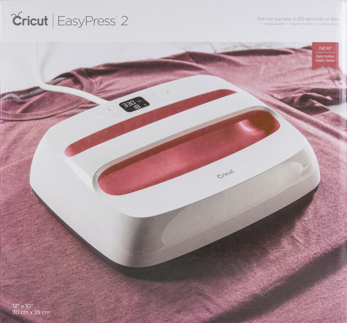 Cricut Easypress 2 12&#x22;X10&#x22;-Raspberry