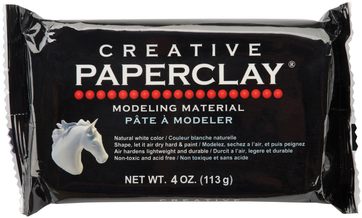 Creative Paperclay Modeling Material 4oz-White