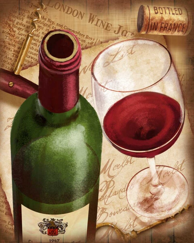 Merlot Wine Poster Print by Conrad Knutsen - Item # VARPDX15871