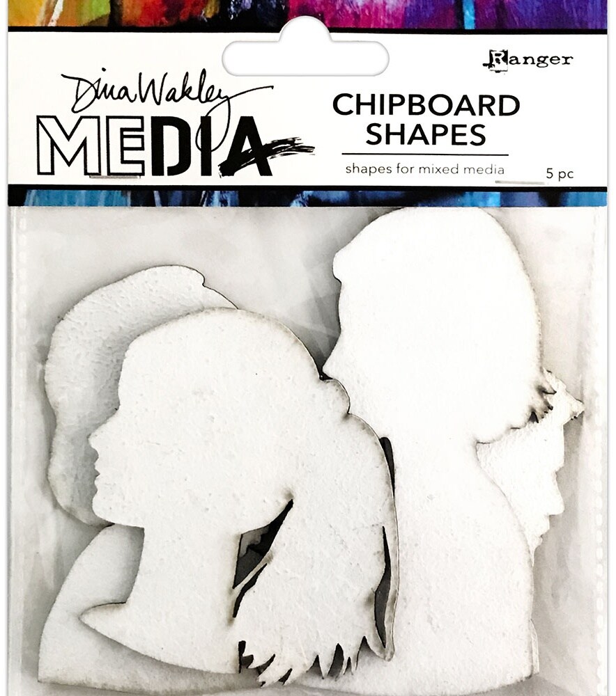 Dina Wakley Media Chipboard Shapes-Profiles