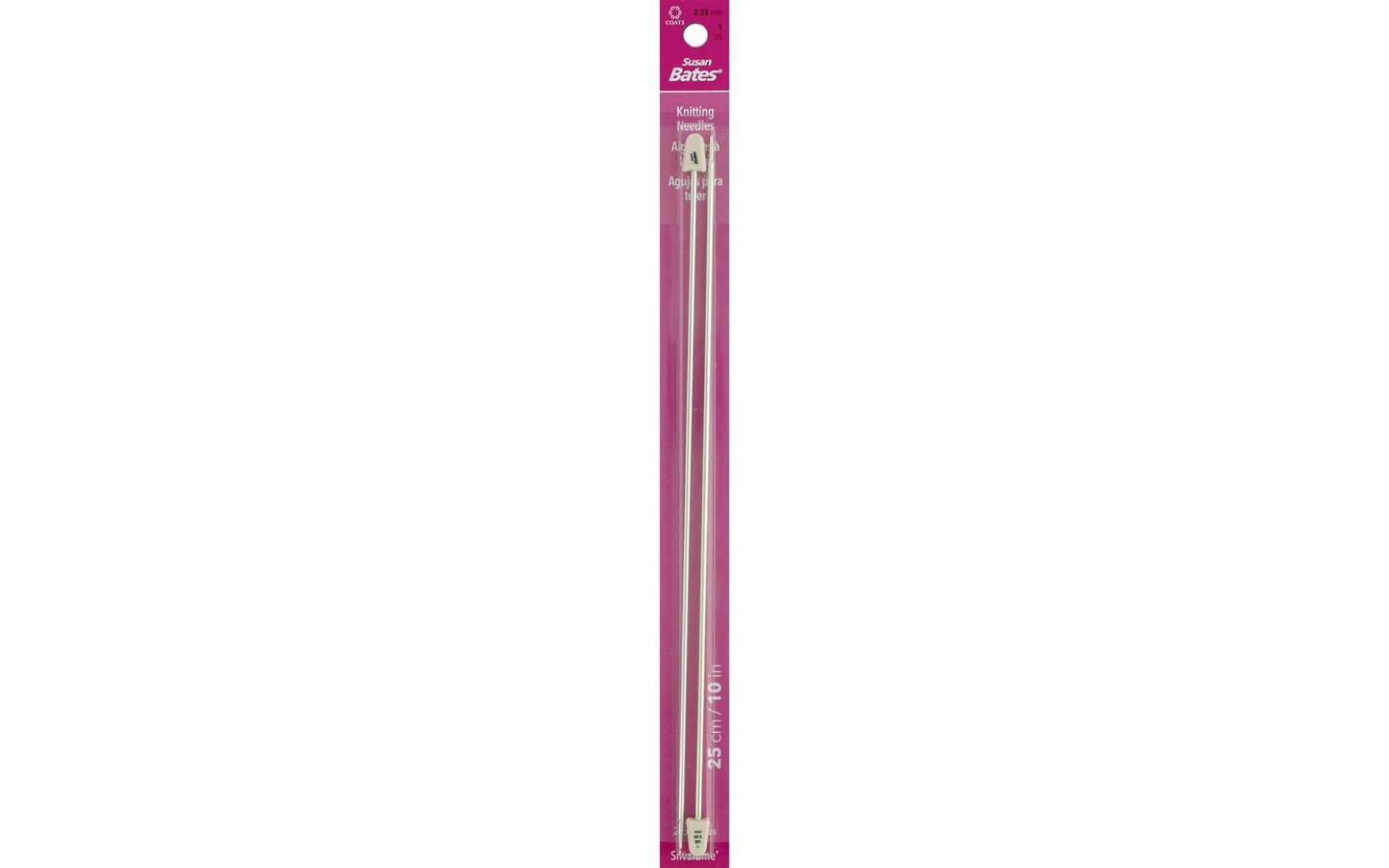 Bates Silvalume Knitting Needles 10&#x22; 1