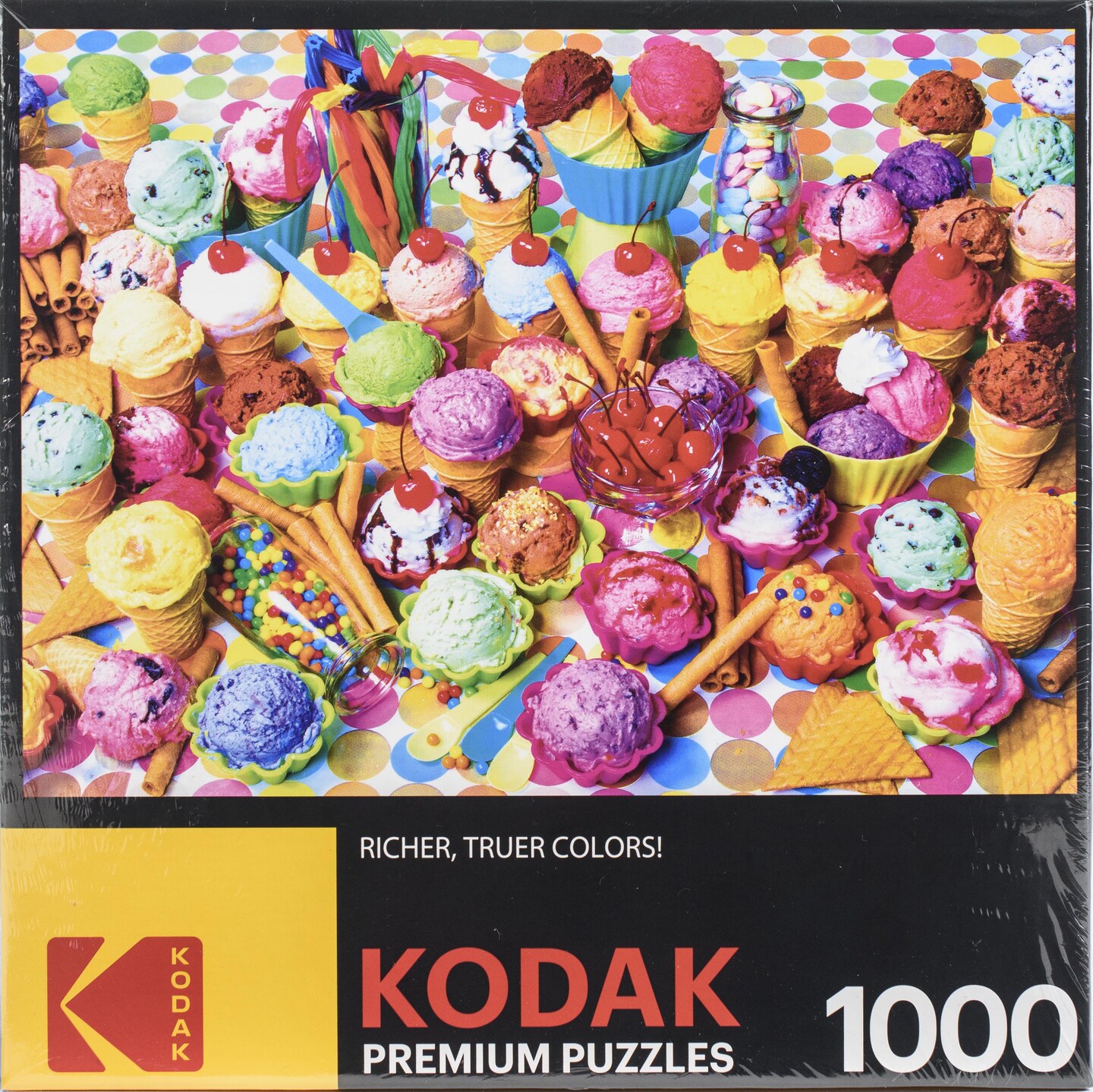 Kodak Premium Jigsaw Puzzle 1000 Pieces 20"X27"-Variety Of Colorful Ice Cream