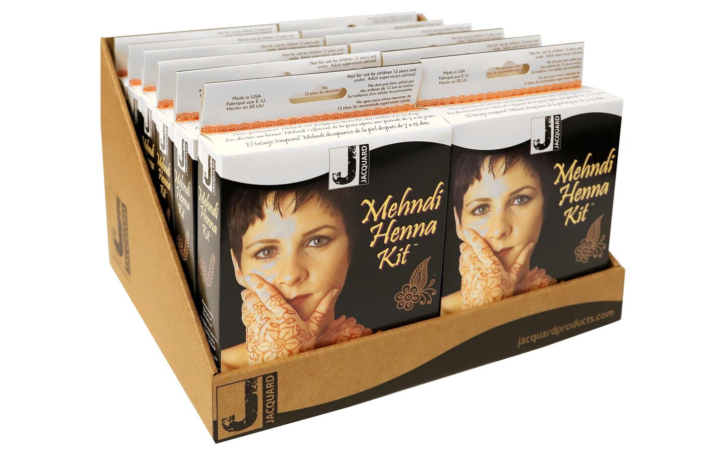 Jacquard Mehndi Henna Kit POP 12pc