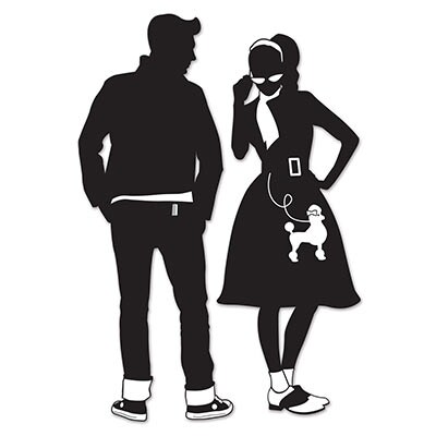 50&#x27;s Dancing Silhouettes