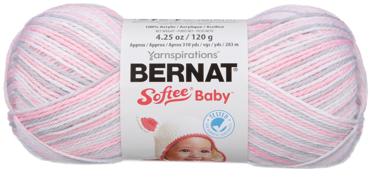 Bernat Softee Baby Yarn - Ombres-Pink Flannel | Michaels