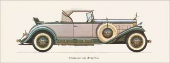 Cadillac 1931 Poster Print by Antonio Fantini - Item # VARPDXCC2387