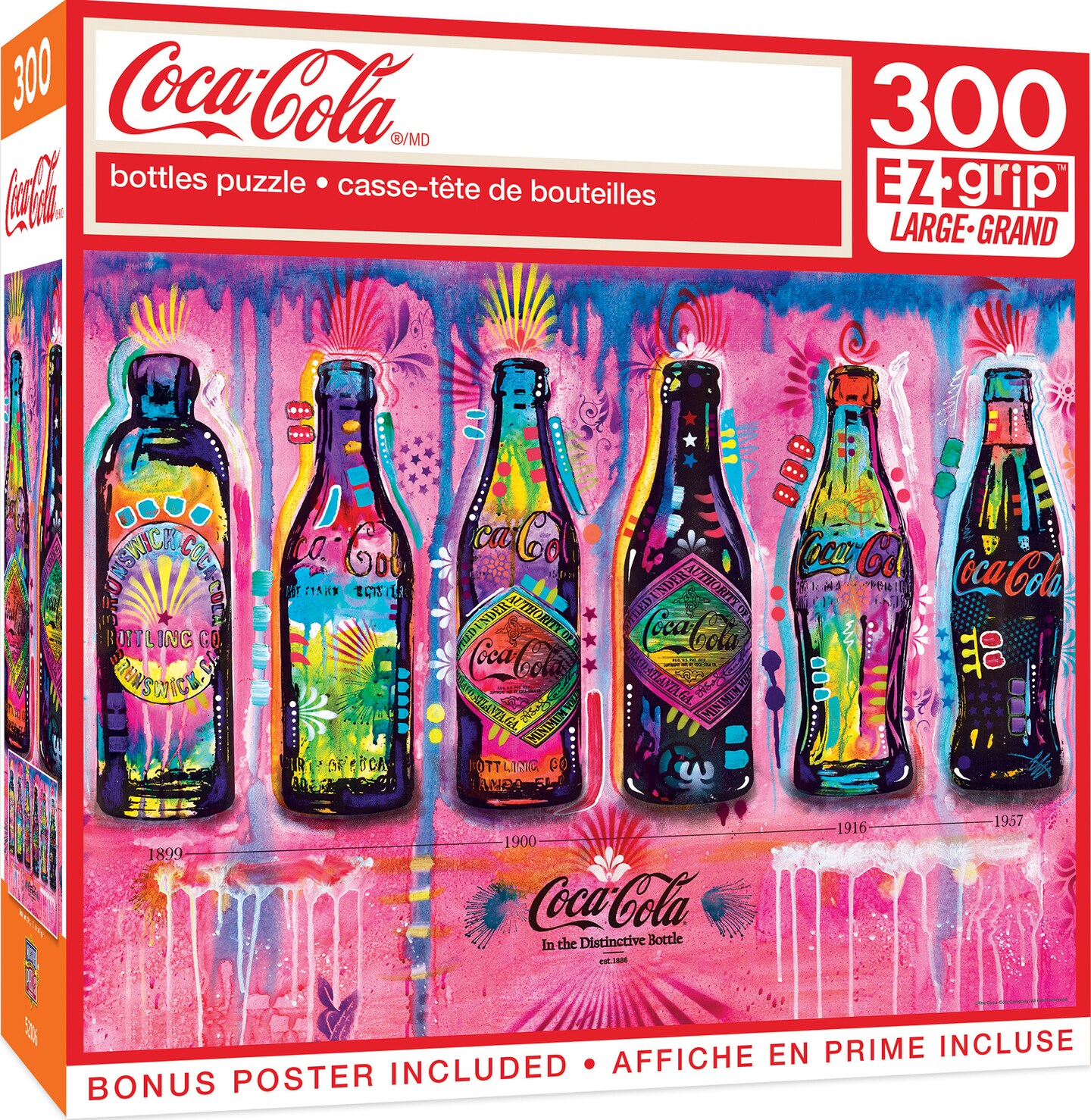 MasterPieces 300 Piece EZ Grip Jigsaw Puzzle CocaCola Bottles 18