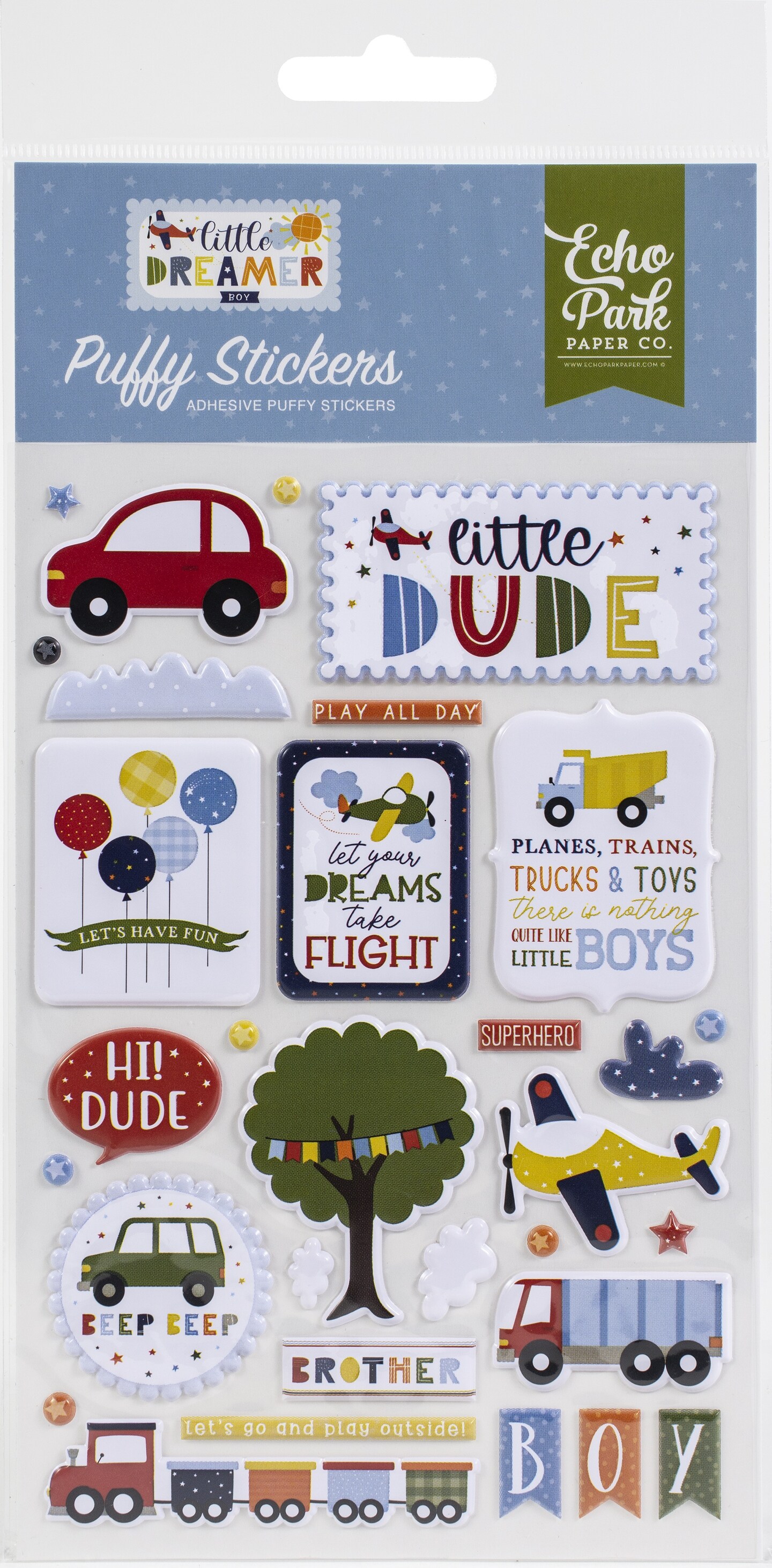 Little Dreamer Boy Puffy Stickers Michaels