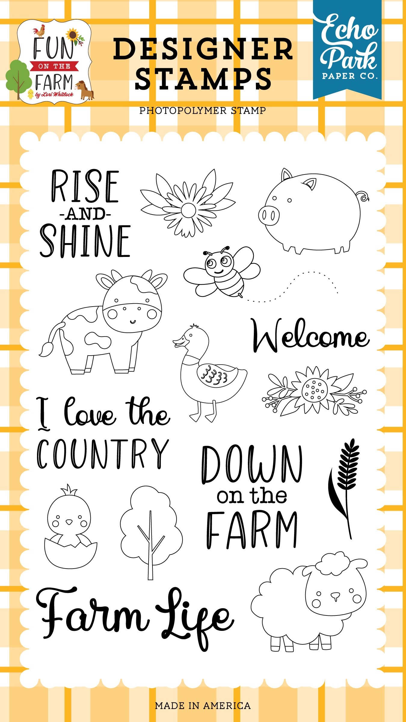 Echo Park Stamps-Rise &#x26; Shine