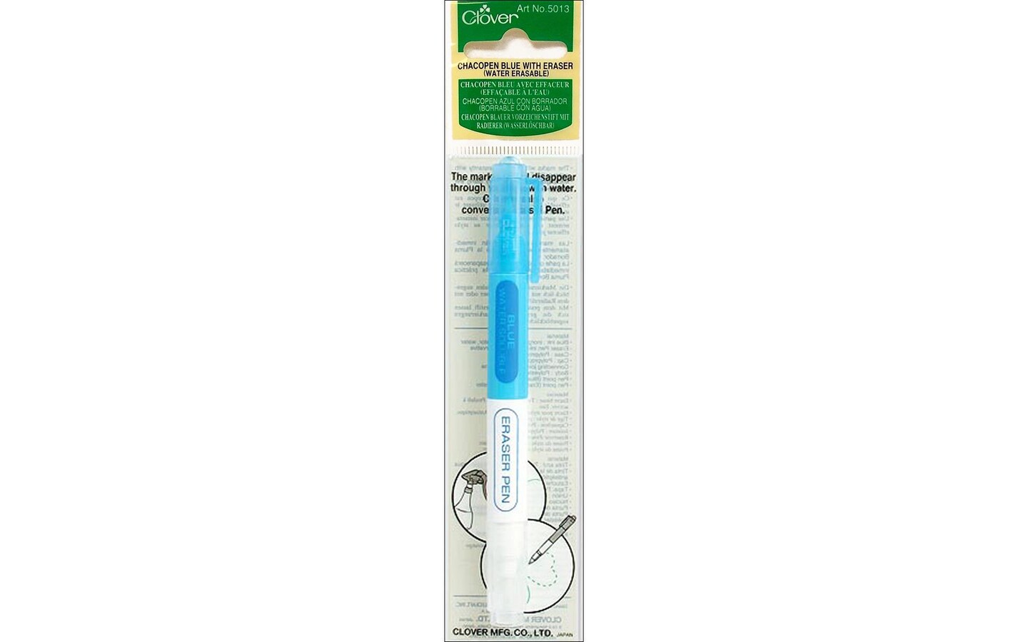 Chacopen Blue with Eraser (Water Erasable) – Home