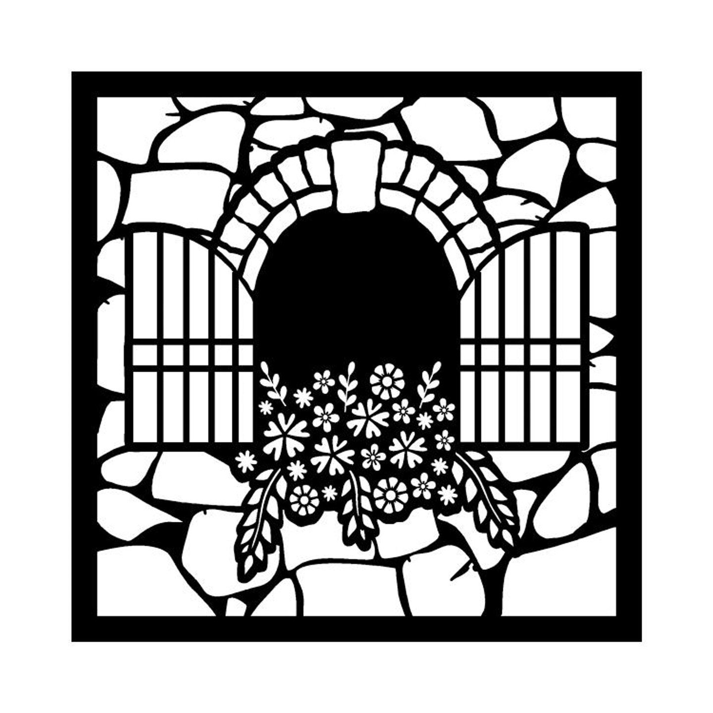 Creative Expressions That Special Touch 6 x 6 Mask Beautiful Vista