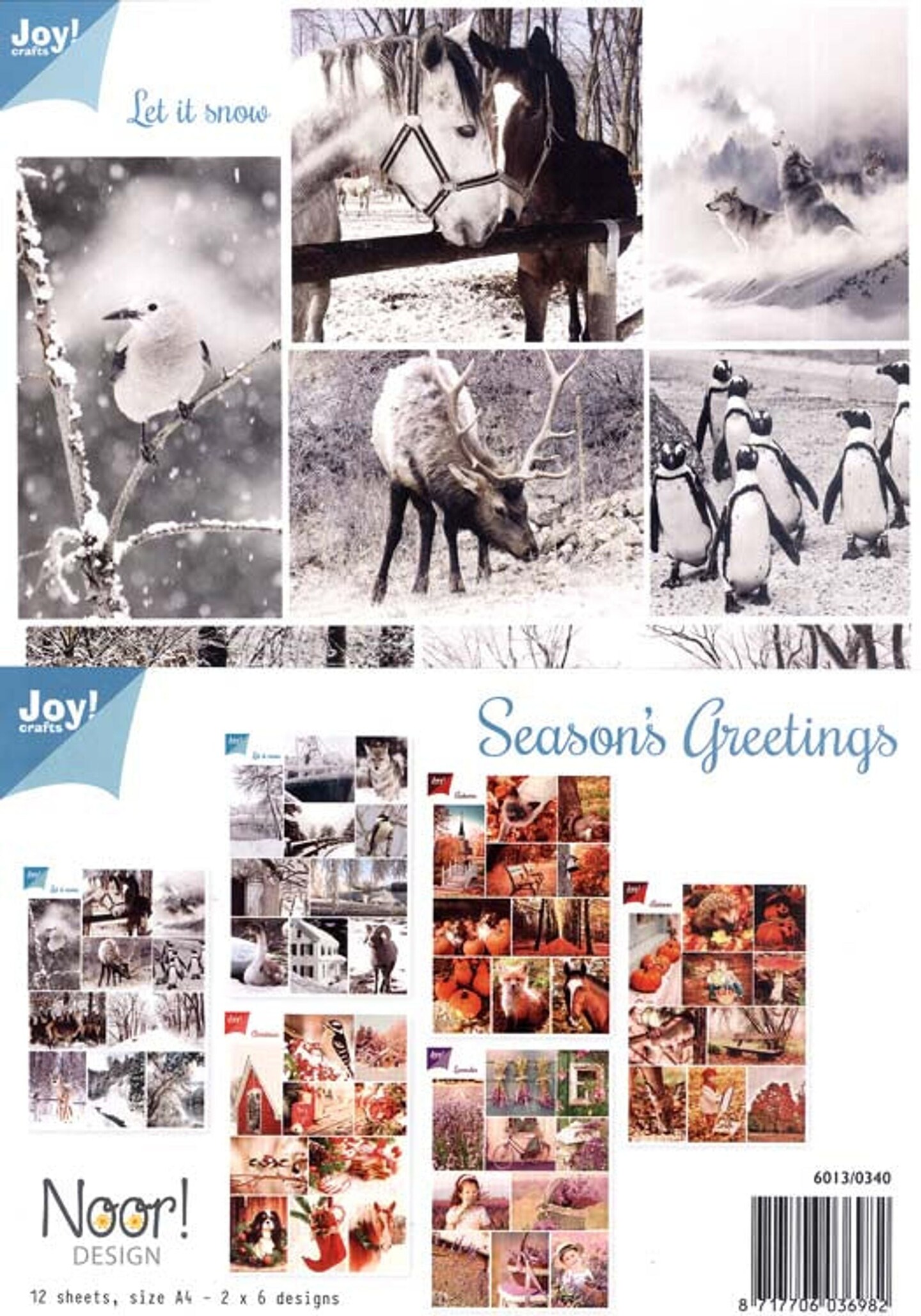 Joy! Craft Cutting Sheets - Season Greetings (12 sheets) | Michaels