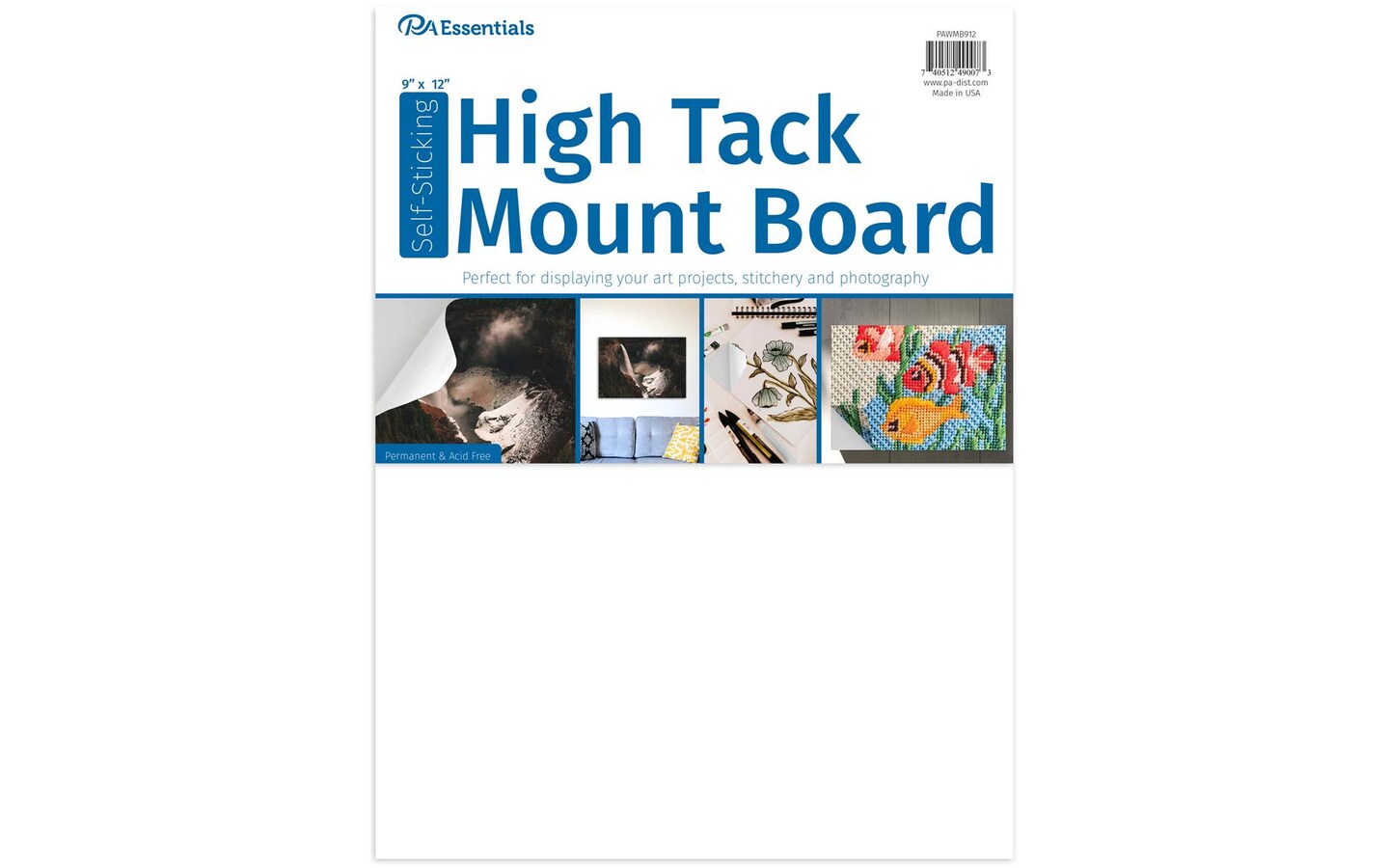 PA Ess Self-Stick High Tack Mount Board 9x12&#x22;