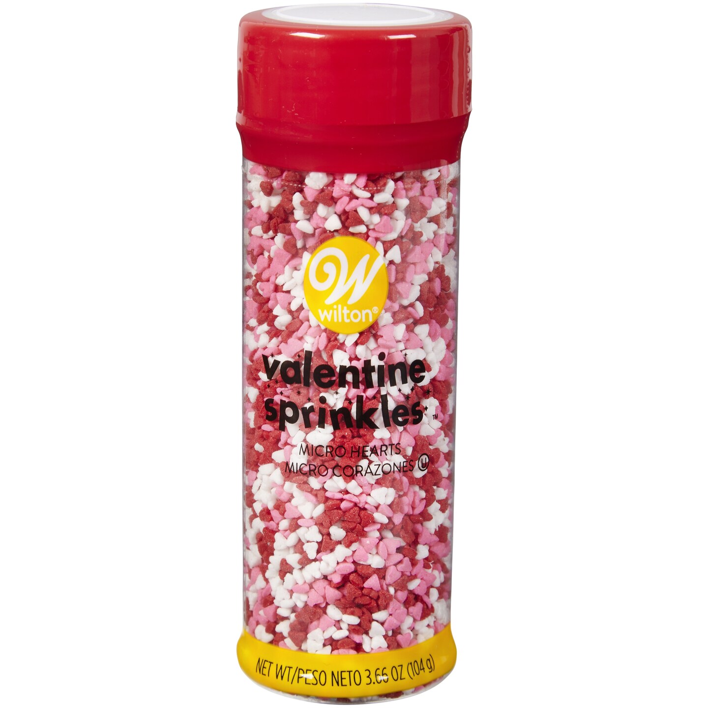 Wilton Sprinkles Mix 3.66Oz-Red, Pink &#x26; White Micro Hearts